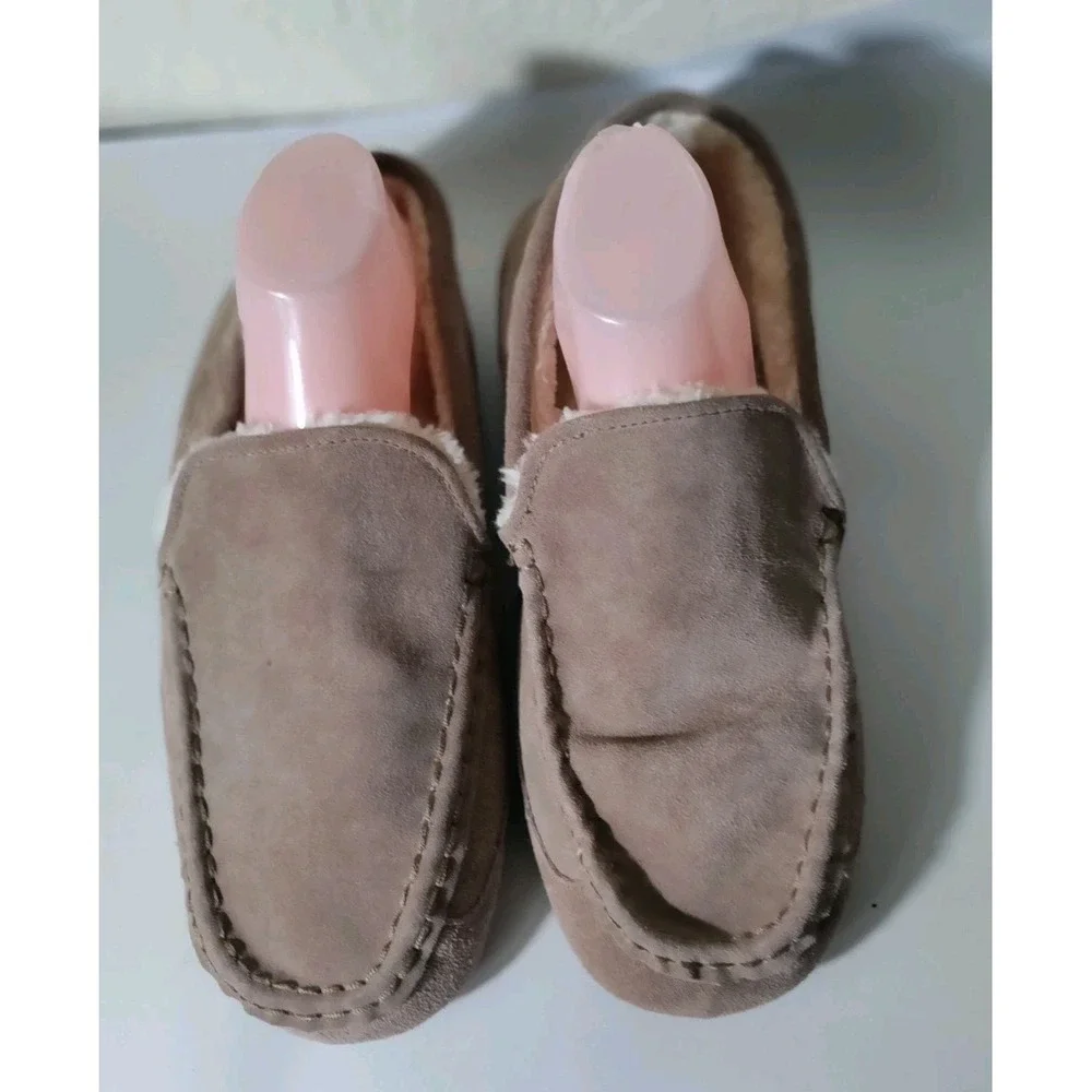 Eddie‎ bauer Jason mens slippers size 13 leather suede brown with rubber sole